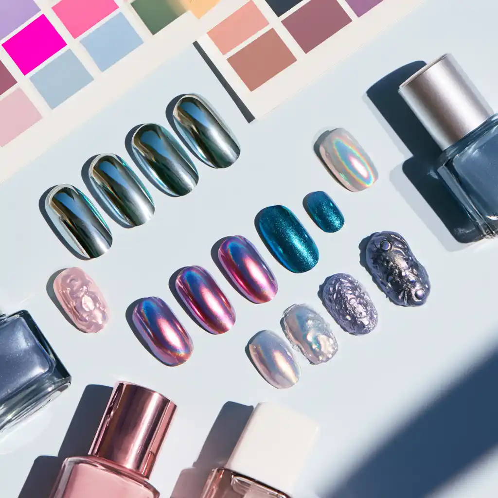 Vernis à ongles colorés et brillants