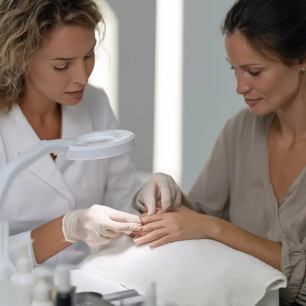 Soins des ongles dans un salon